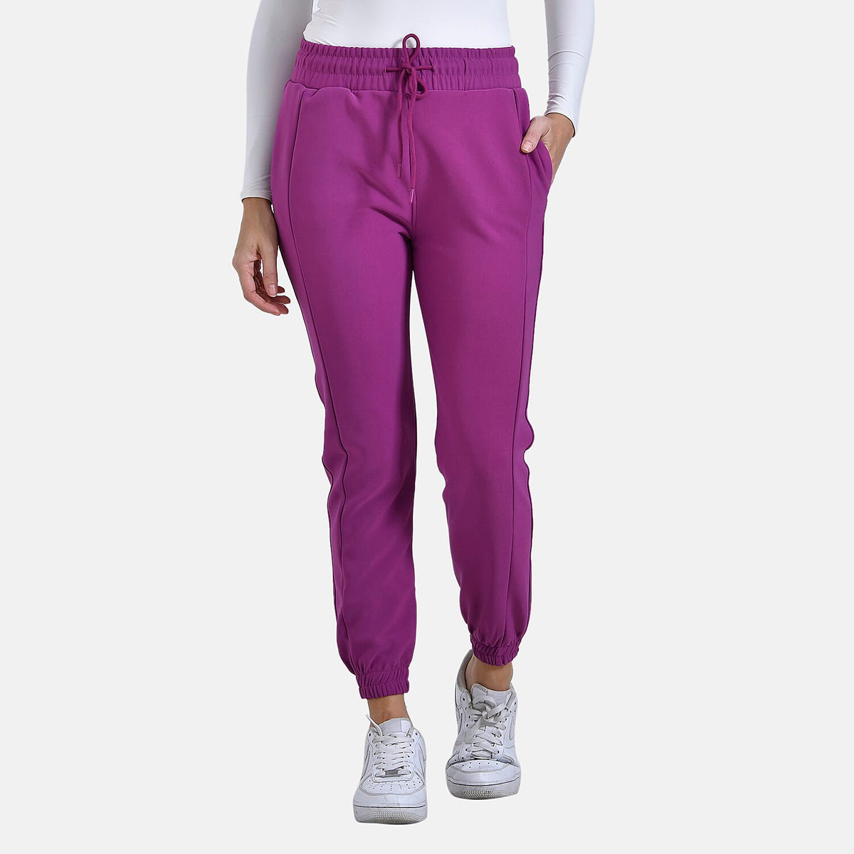 La Marey Casual Elasticated Joggers (Size 8 to 10) - Purple V32555638 0
