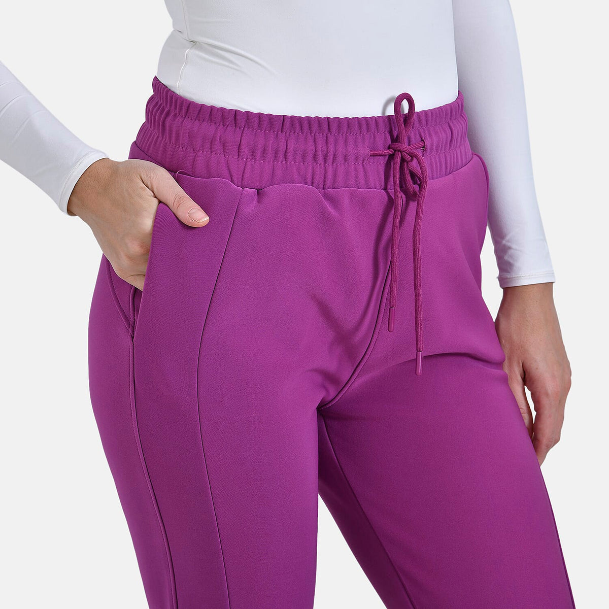La Marey Casual Elasticated Joggers (Size 8 to 10) - Purple V32555638 4