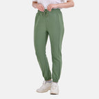La Marey Elasticated Waist Joggers (Size 8  to 10) - Green_7831290_3