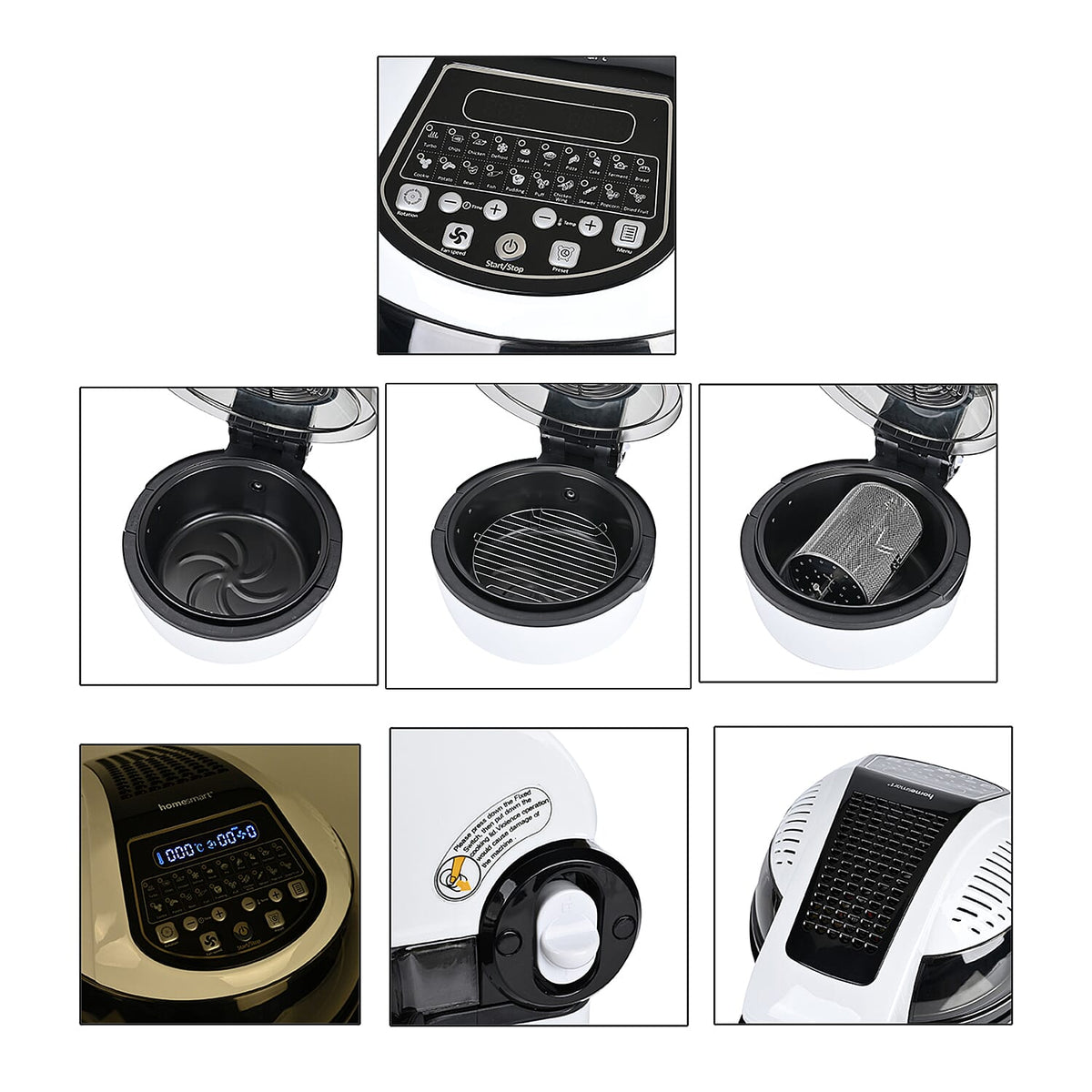 Homesmart Fryer (Size 1x1 cm) - Black White &amp; Black White 7832084 4