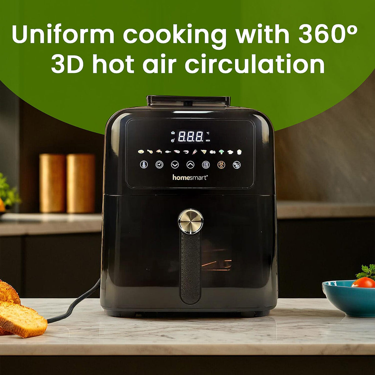Homesmart 6L Digital Air Fryer with Window Display 7832132 4