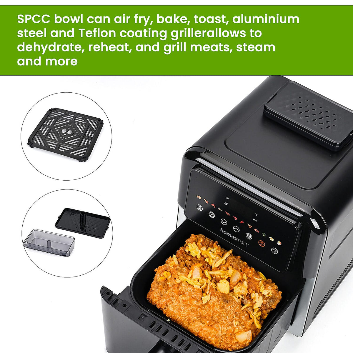 Homesmart 6L Digital Air Fryer with Window Display 7832132 5