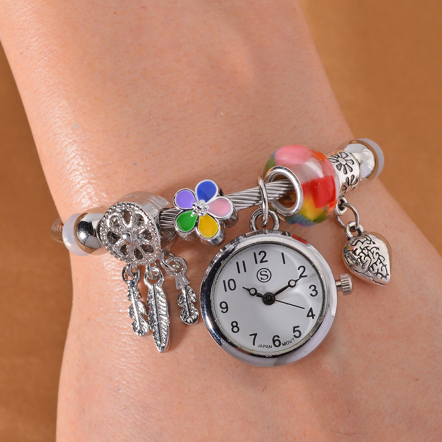 STRADA PC21S Japan Movement Multi Charm Watch Bracelet - Dream Catcher 7832664 2