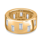 Moissanite Band Ring in 18K Vermeil Yellow Gold Plated Sterling Silver 2.52 Ct._7833403
