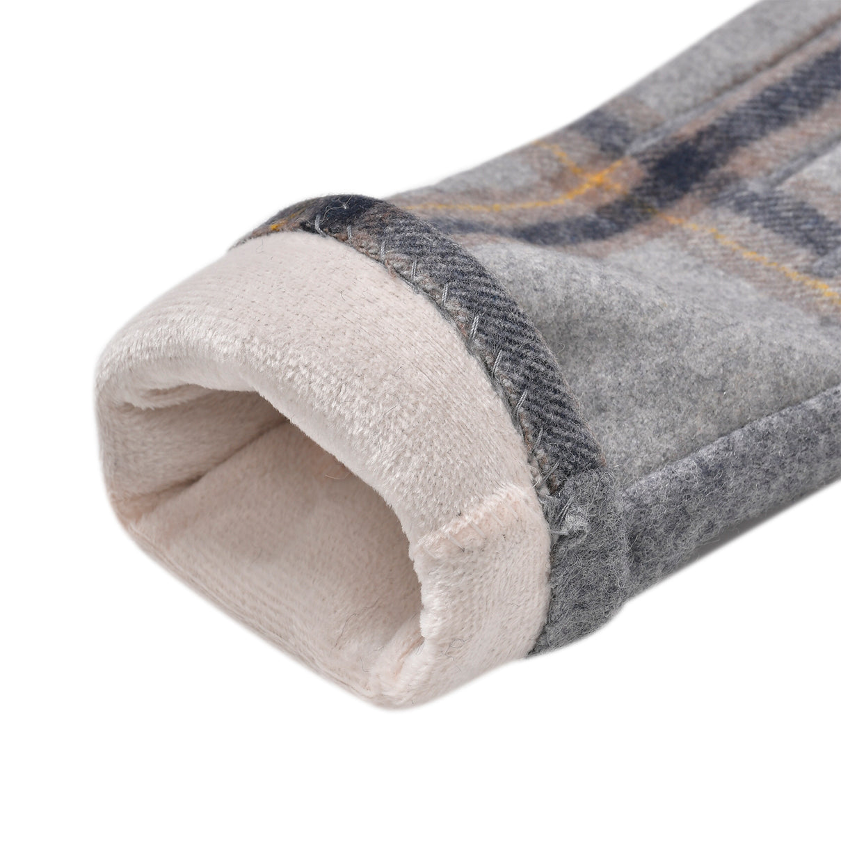 Cashmere Winter Plaid Gloves with Touch Screen Tips V32529329 7