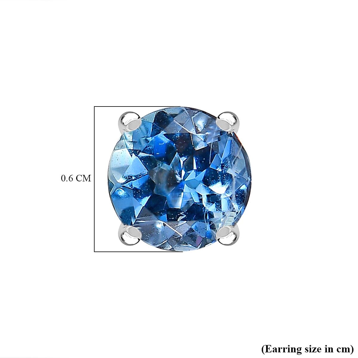 Rhapsody 950 Platinum AAAA Santamaria Aquamarine Solitaire Stud Push Post Earrings 1.35 ct, Platinum Wt. 1.41 Gms 7838956 6