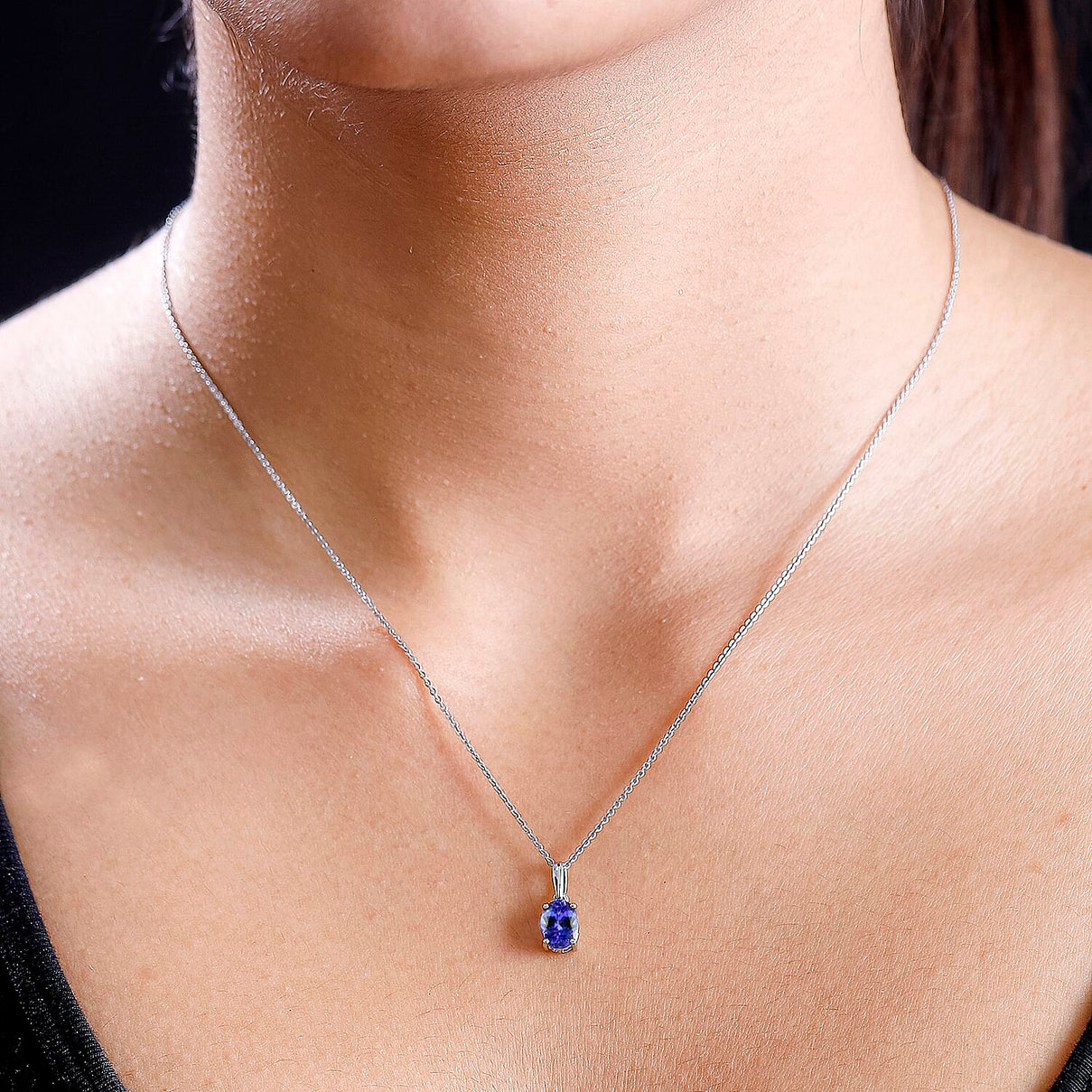 RHAPSODY 950 Platinum AAAA Tanzanite Solitaire Pendant 1.00 Ct. 7839006 3