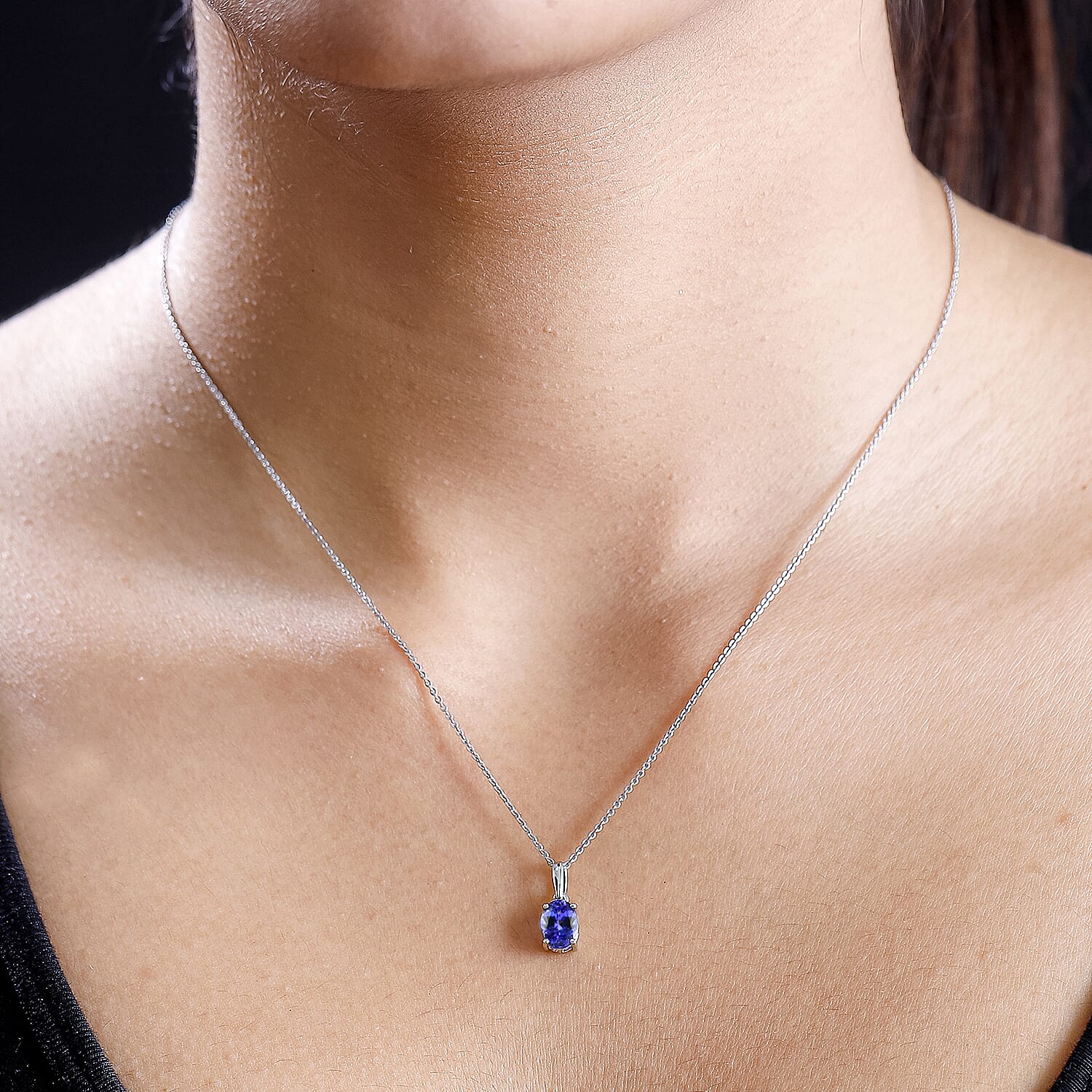 RHAPSODY 950 Platinum AAAA Tanzanite Solitaire Pendant 1.00 Ct. 7839006 3