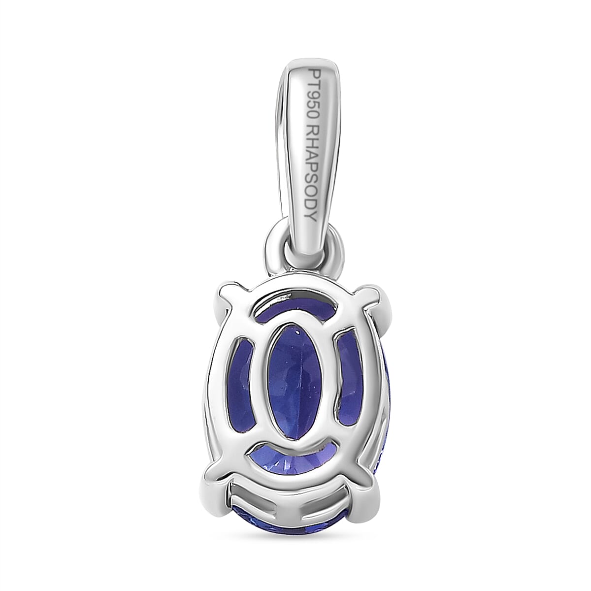 RHAPSODY 950 Platinum AAAA Tanzanite Solitaire Pendant 1.00 Ct. 7839006 5