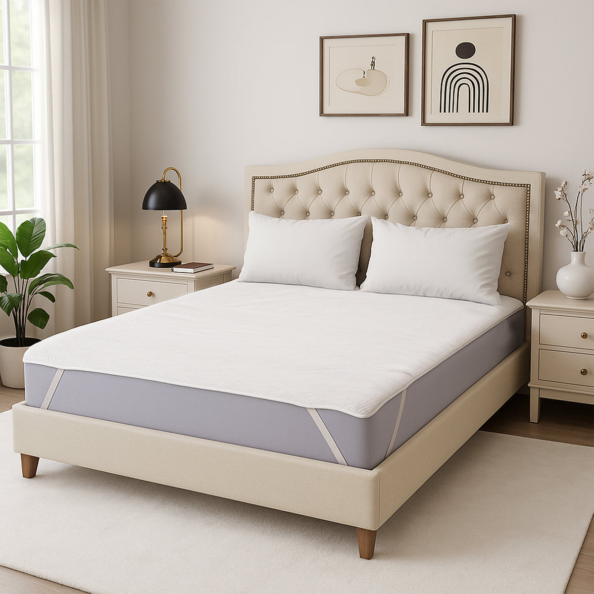 Bamboo Cooling Memory Foam Mattress Topper (Size 200x180 cm) V32518501 0