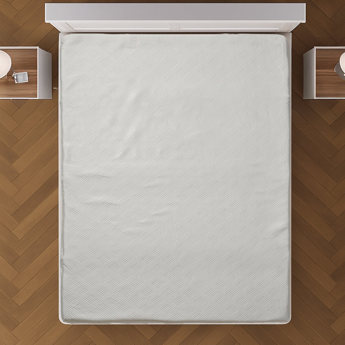 Bamboo Cooling Memory Foam Mattress Topper (Size 200x180 cm) V32518501 3