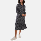Nova of London Woven Dress (Size S, 8 TO 10) - Navy_7839191