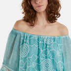 Nova of London Polyester Woven Blouse (Size 1x1 cm) - Mint_7839206