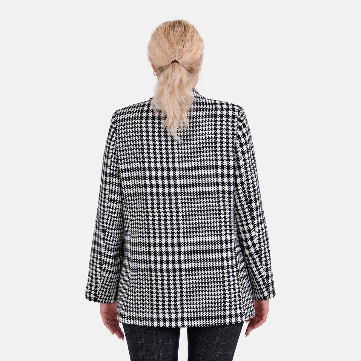 La Marey Plaid Suit Blazer (Size 16 to 18) - Black 7839435 2