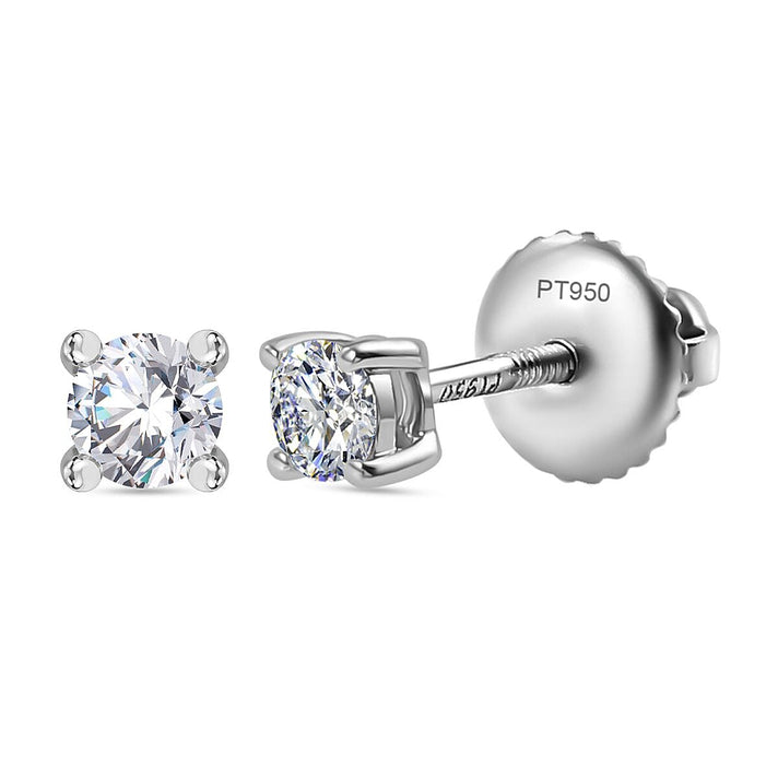 RHAPSODY 950 Platinum Stud Earring with IGI Certified VS/E-F Diamond 0.25 Ct. 7839816 1