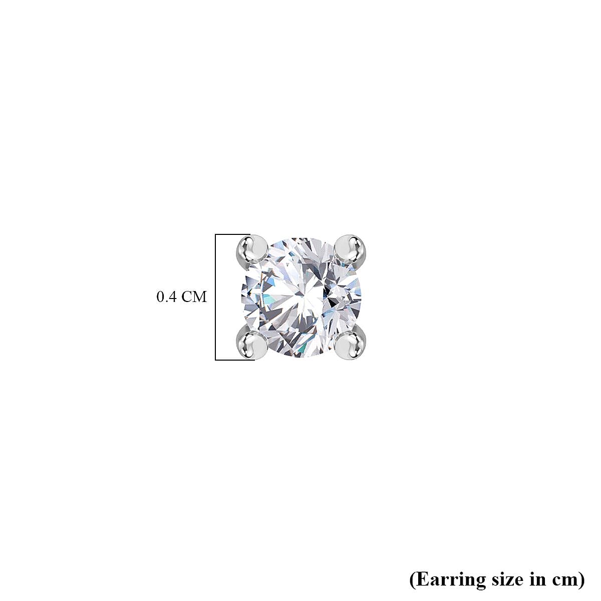 RHAPSODY 950 Platinum Stud Earring with IGI Certified VS/E-F Diamond 0.25 Ct. 7839816 6