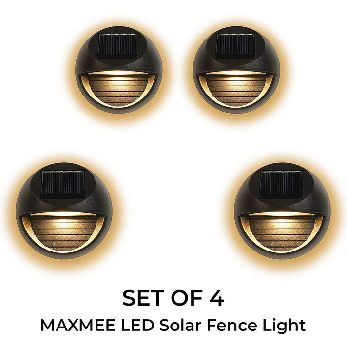 MAXMEE LED Solar Fence Light - Set of 4 7840103 2