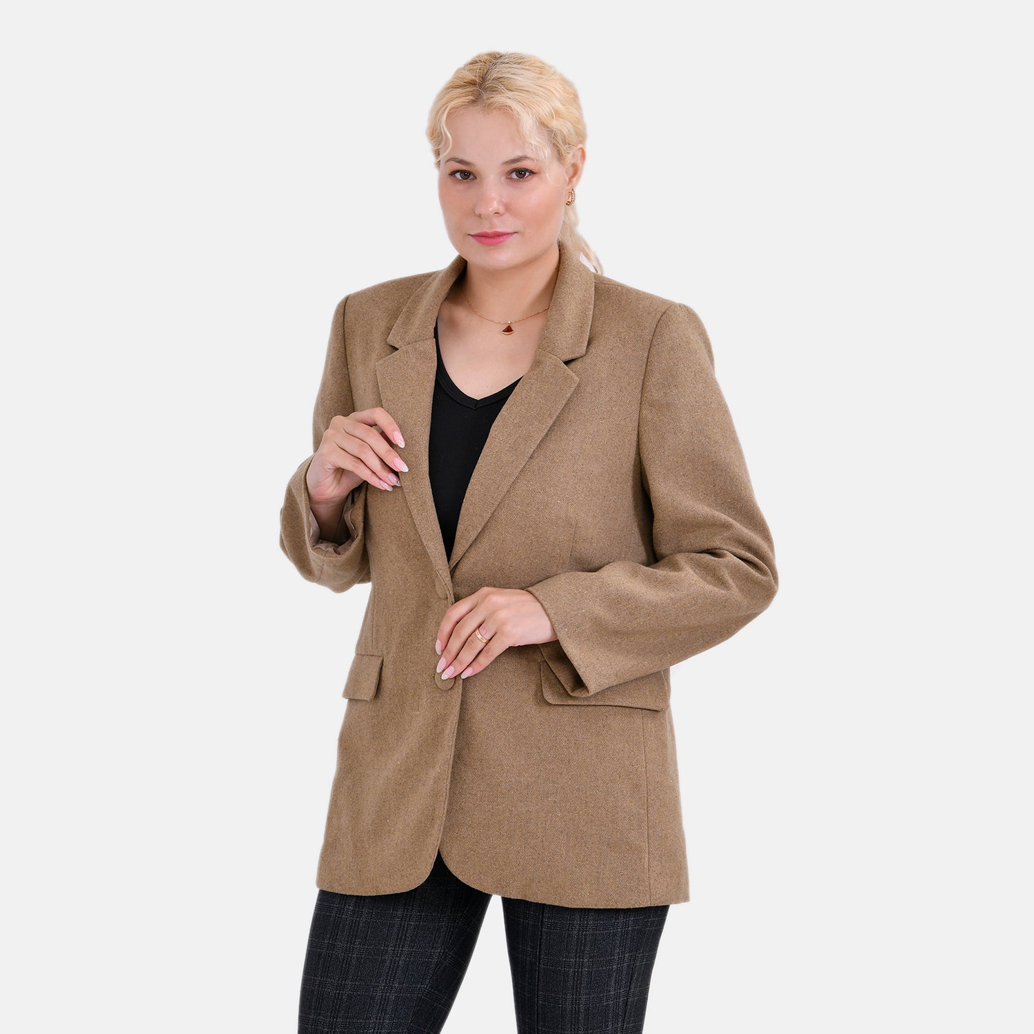 La Marey Solid Suit Blazer (Size16 to 18) - Brown 7840113 0