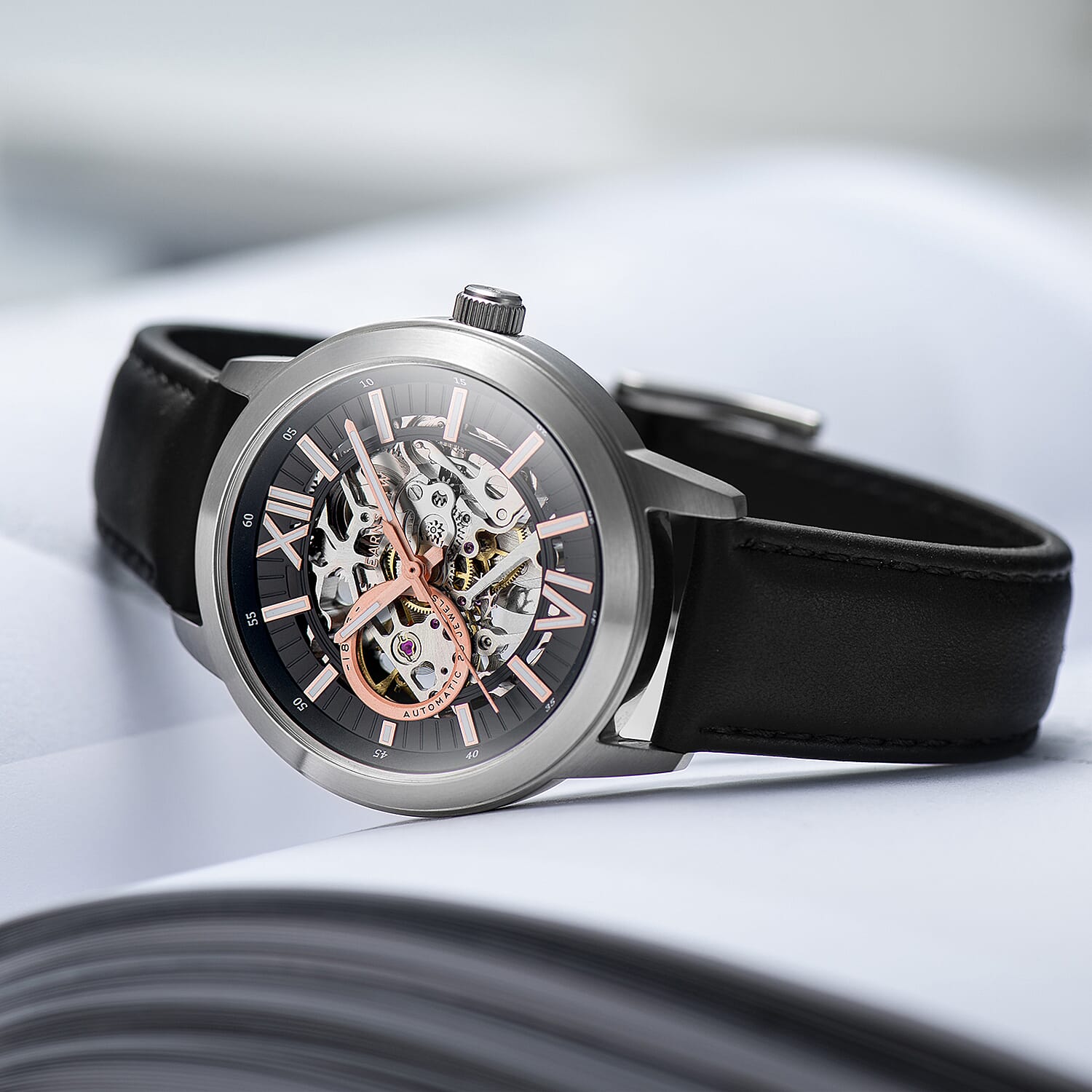 Thomas Earnshaw Raleigh Skeleton Automatic Men's Watch 7840805 4