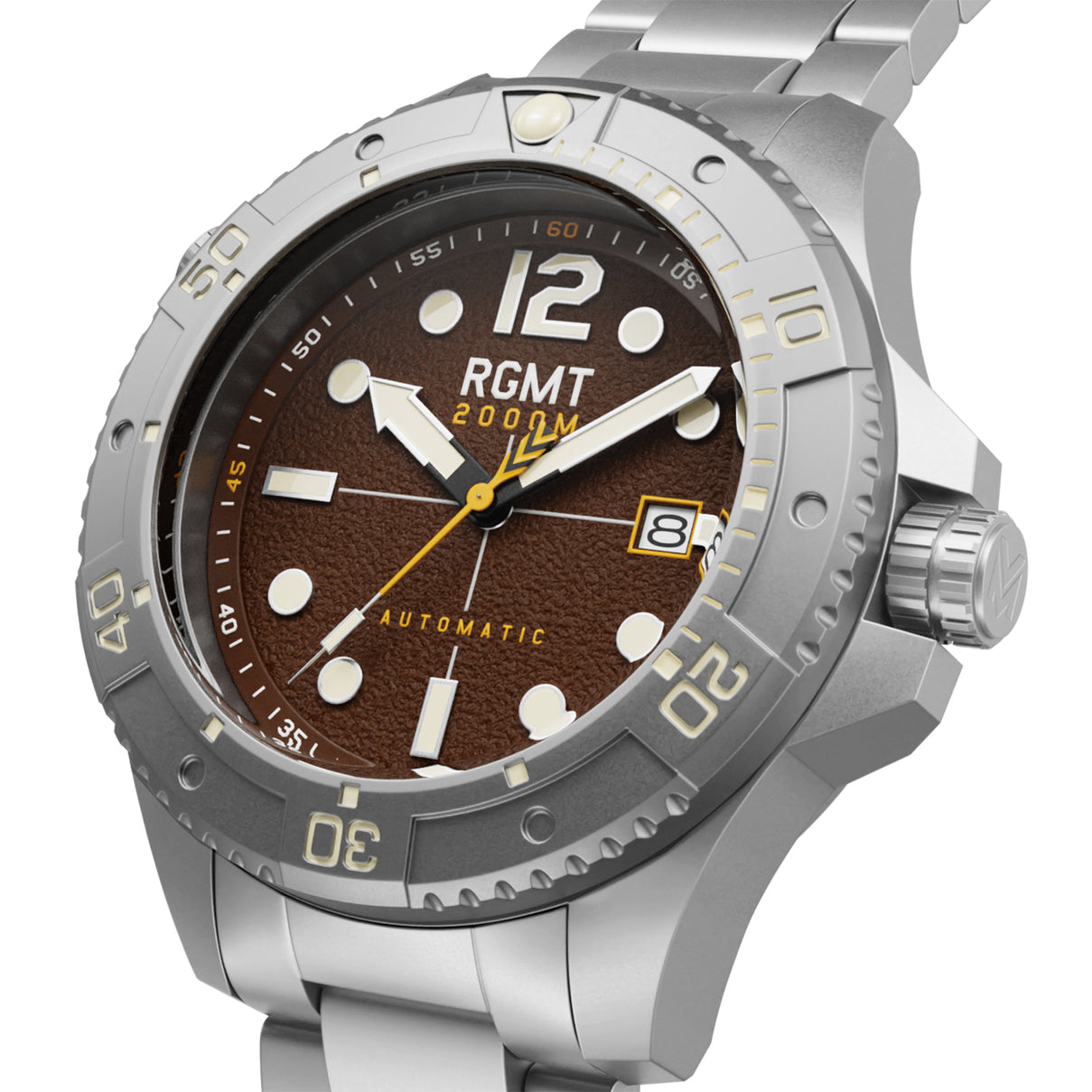 RGMT Demolition Automatic Mens Japanese Automatic Brown Watch 7840812 1
