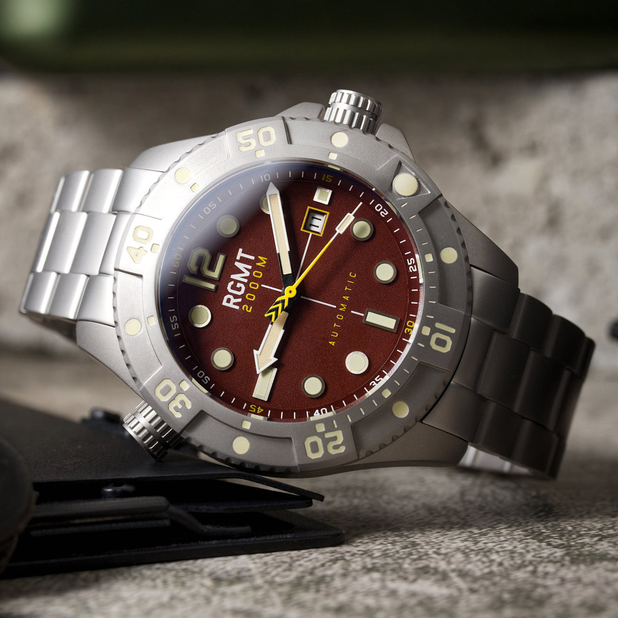 RGMT Demolition Automatic Mens Japanese Automatic Brown Watch 7840812 3