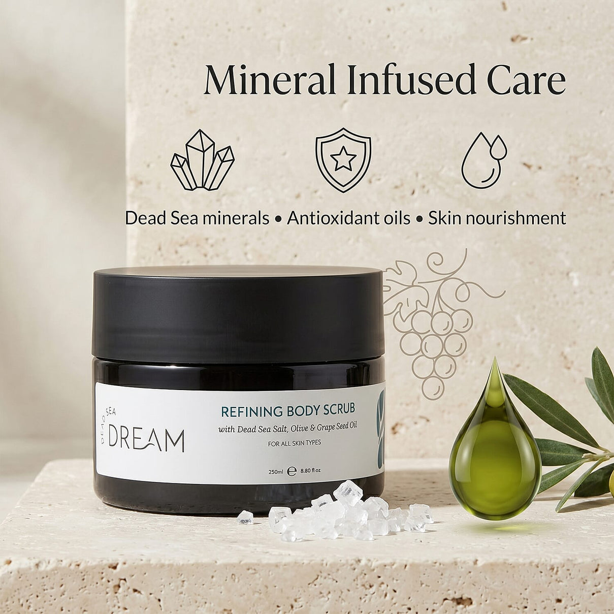 Dead Sea Dream Refining Body Scrub-250ml 7841234 3