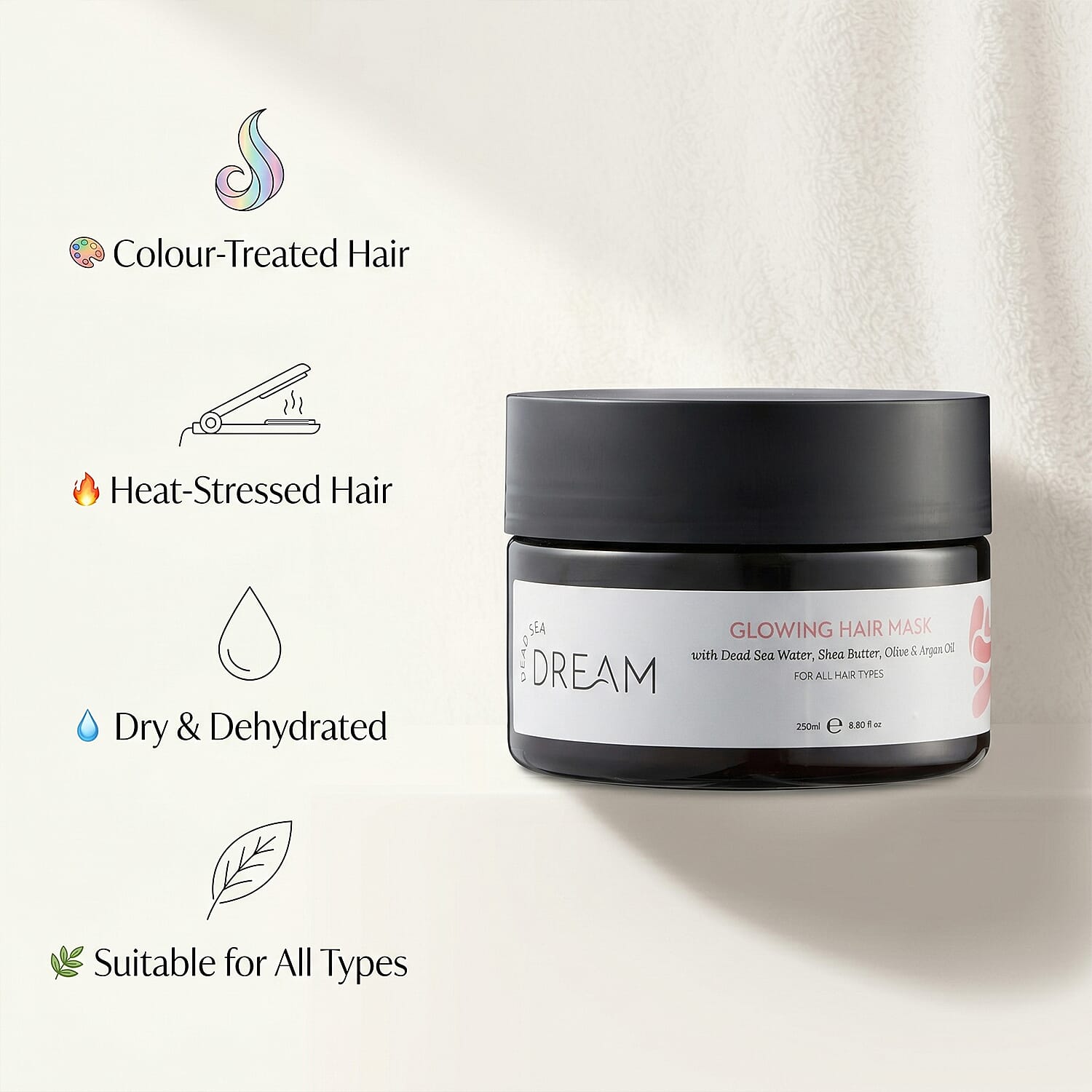 Dead Sea Dream Glowing Hair Mask - 250ml 7841262 3