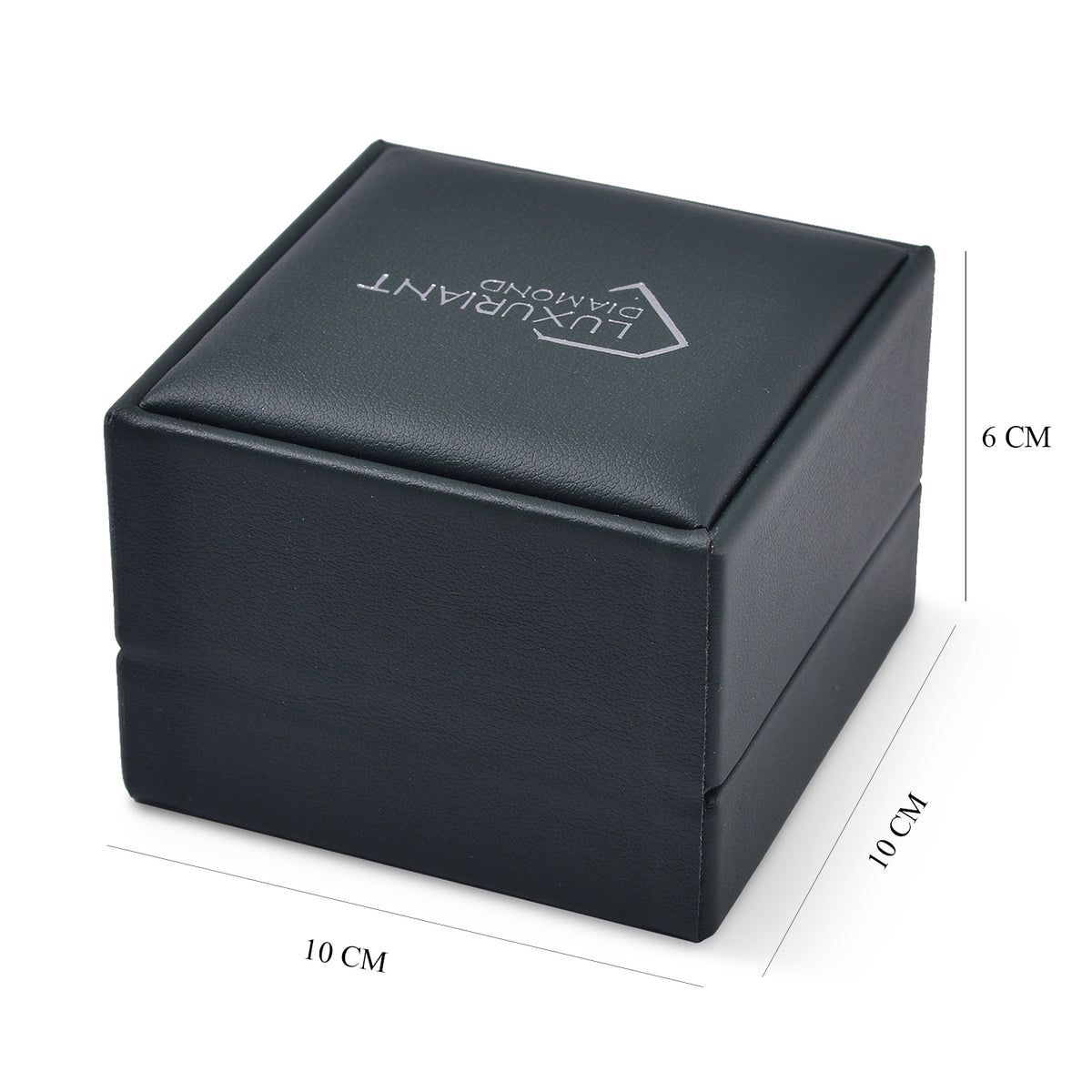 LED Ring Box and Silver Cloth (Size 6.6x6.1x4.5 cm) - Green 7841304 10