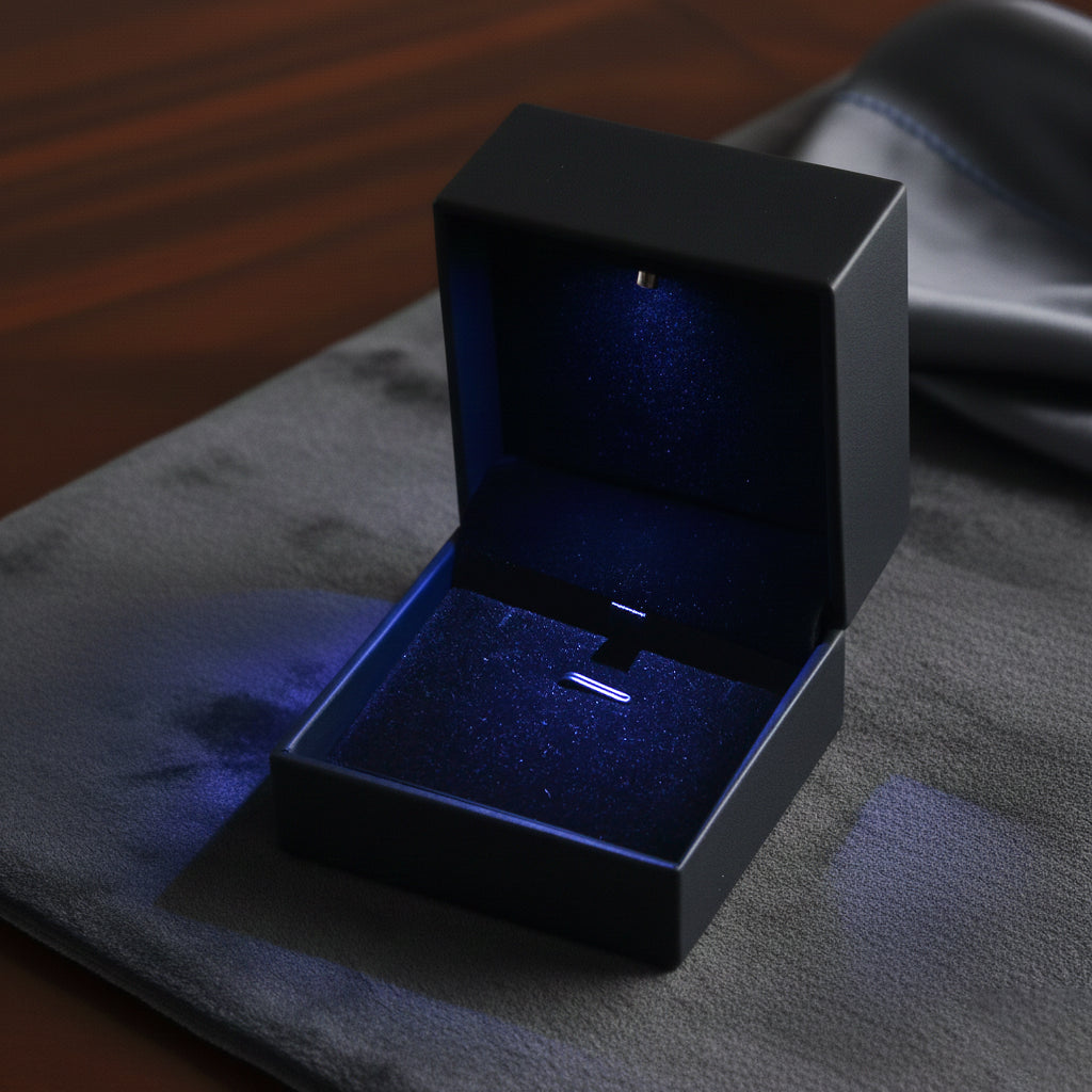 Luxuriant Pendant Box Set - LED Box, Pouch, &amp; Cleaning Cloth - Green 7841310 2