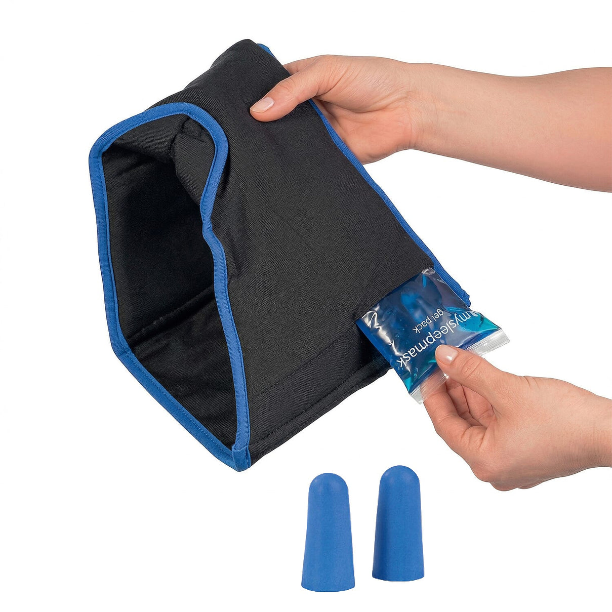 Mysleepmask Blackout with Gel Inserts, Ear Plugs, Travel Case (Size S M) 7842458 0