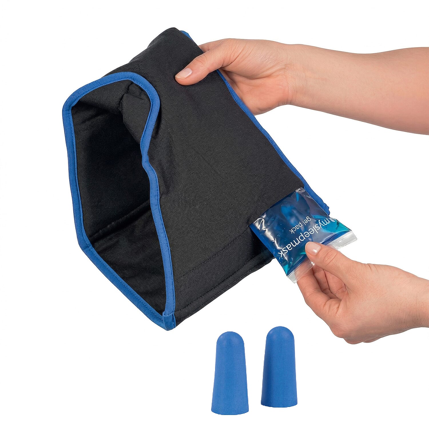 Mysleepmask Blackout with Gel Inserts, Ear Plugs, Travel Case (Size S M) 7842458 0