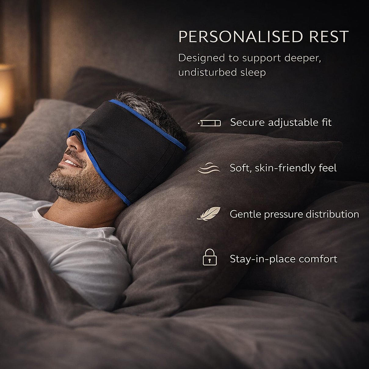 Mysleepmask Blackout with Gel Inserts, Ear Plugs, Travel Case (Size S M) 7842458 4