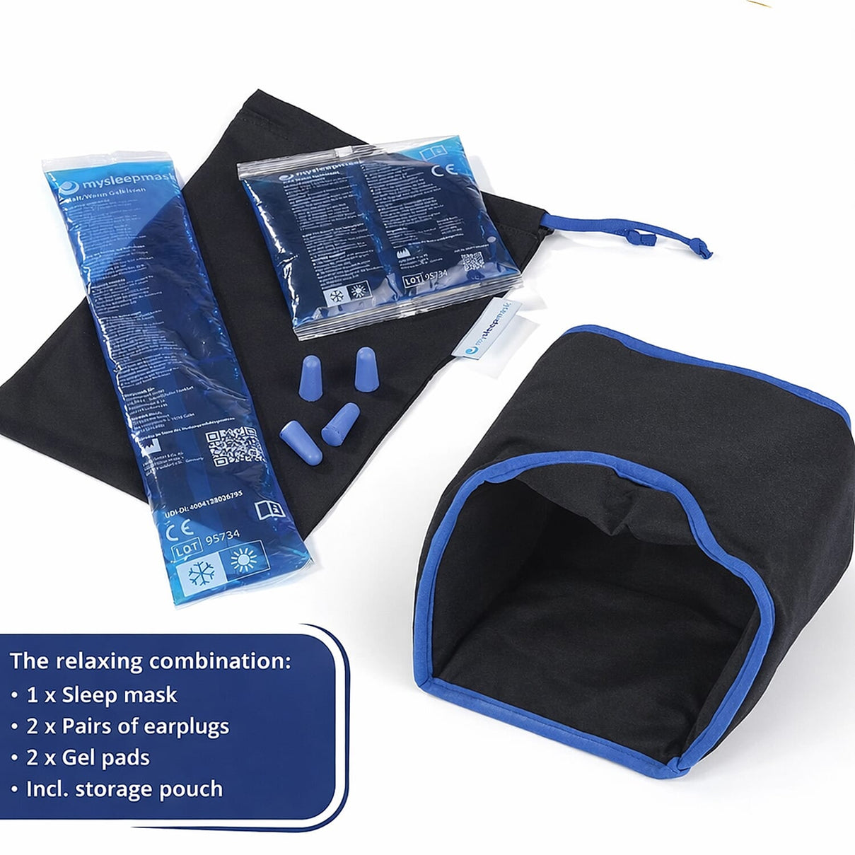 Mysleepmask Blackout with Gel Inserts, Ear Plugs, Travel Case 7842462 0