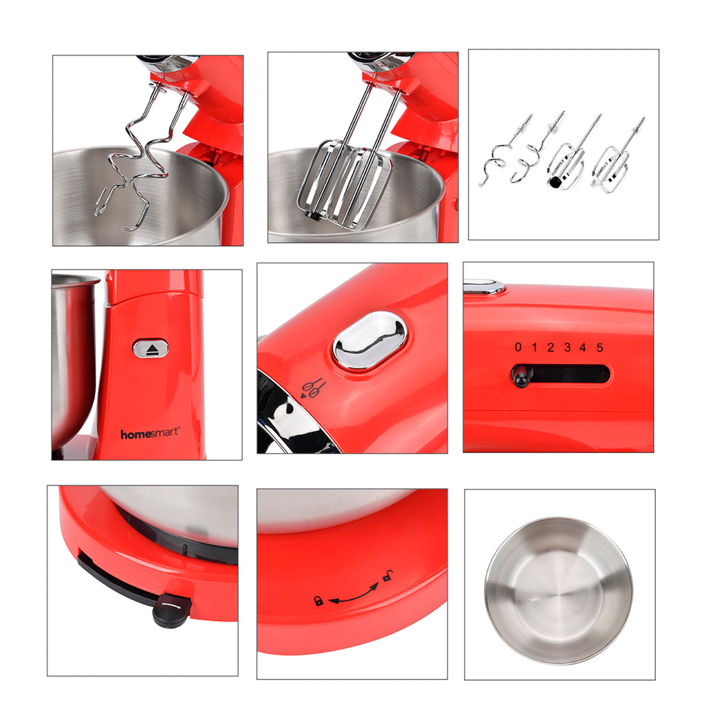Multi-purpose Stand Mixer with 3.5L Capacity- Red_7843903_6
