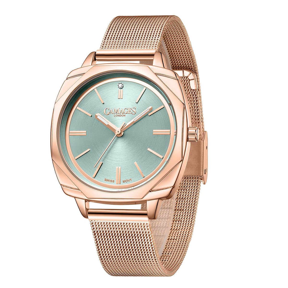 Gamages of London Dahlia Diamond Swiss Quartz Movement WR Ladies Watch with Milanese Bracelet 7843956 3