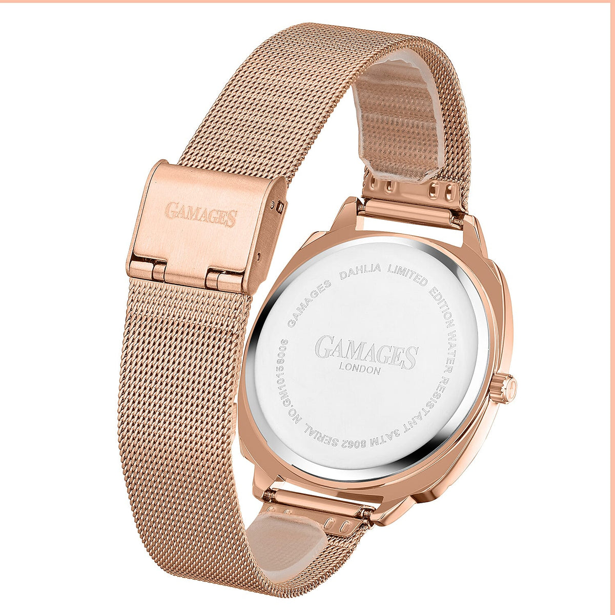 Gamages of London Dahlia Diamond Swiss Quartz Movement WR Ladies Watch with Milanese Bracelet 7843956 4