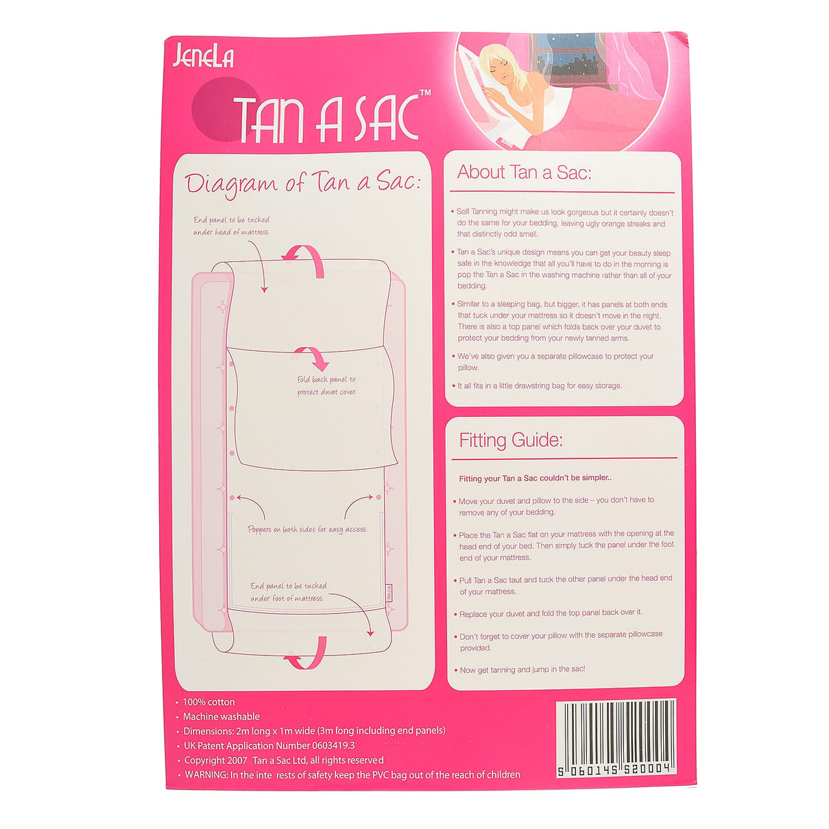Tan a Sac Cotton - Bed Protection From Fake Tan 7844796 5