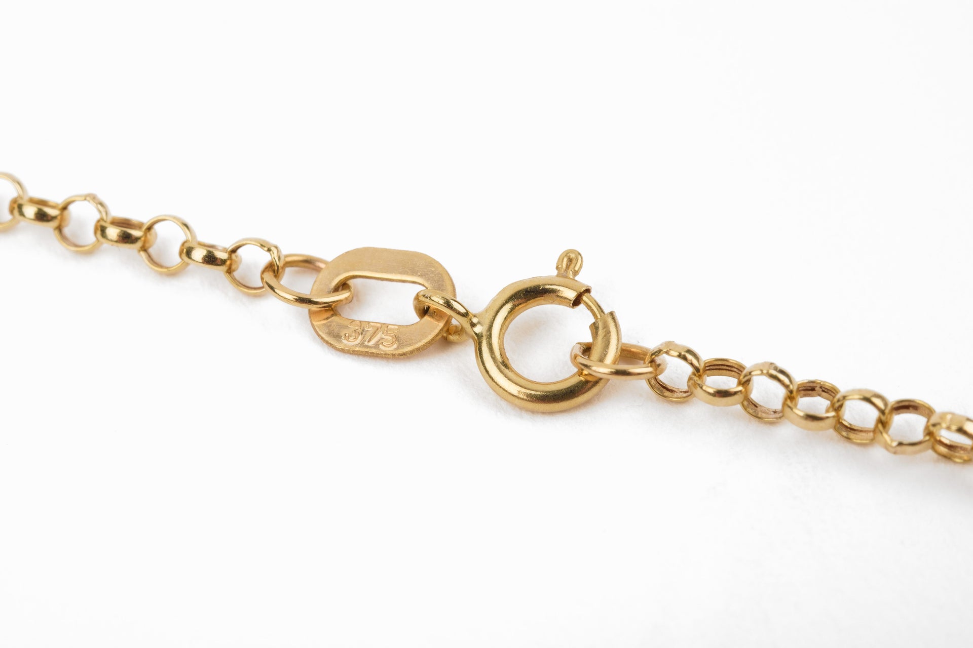 BIGGEST 9K Yellow Gold Belcher Necklace With Spring Clasp (Size - 18) 7844798 1