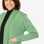 Emma Pure and Natural Knitted Cardigan (Size - M) - Olive_7844929_4