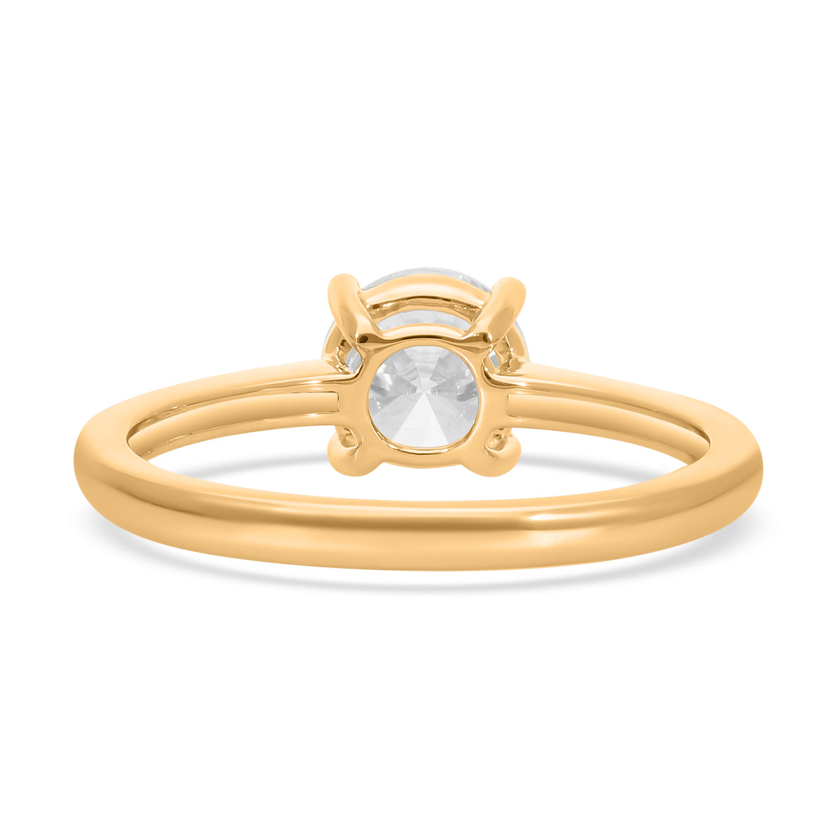 LUXURIANT  0.5 Ct. Lab Grown Diamond Solitaire Ring in 9K Yellow Gold SGL Certified 7845736 5