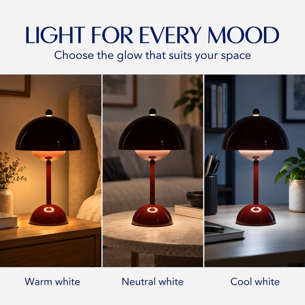 Table Lamp (Size - One Size) - Wine Red_7846371_3