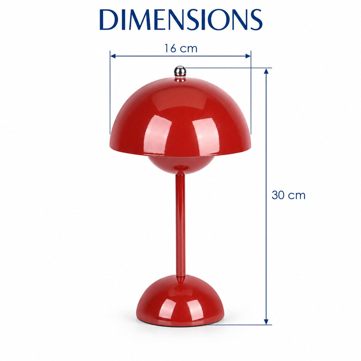 CORDLESS - Table Lamp (Size - 30cm Height) - Wine Red 7846371 6