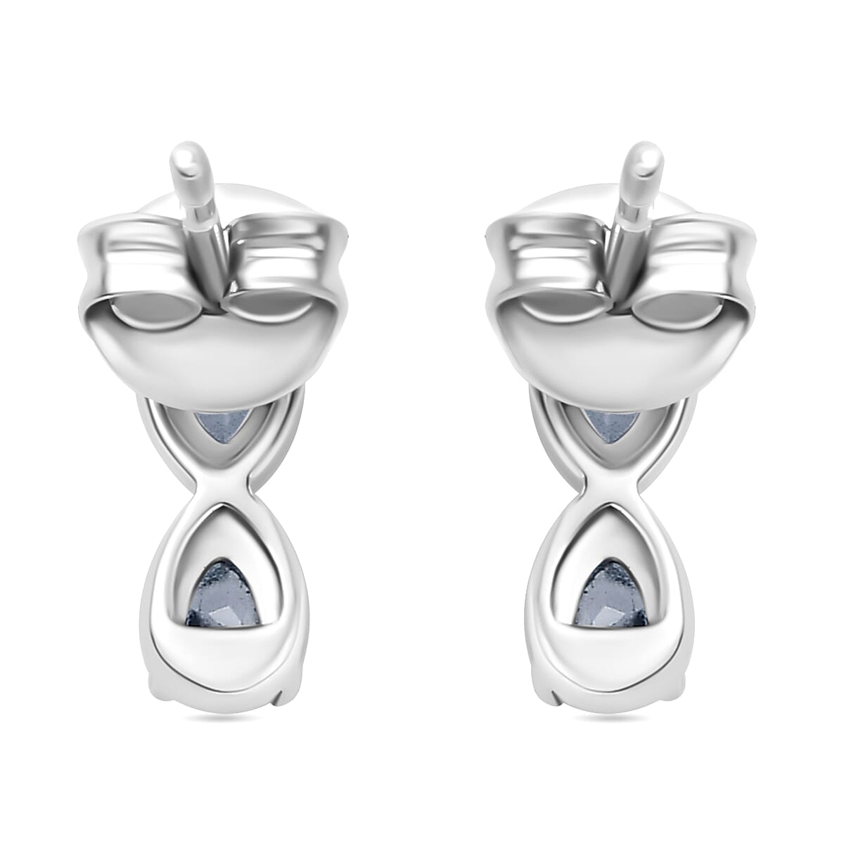 Santamaria Aquamarine Earrings in Rhodium Overlay Sterling Silver 7846391 5