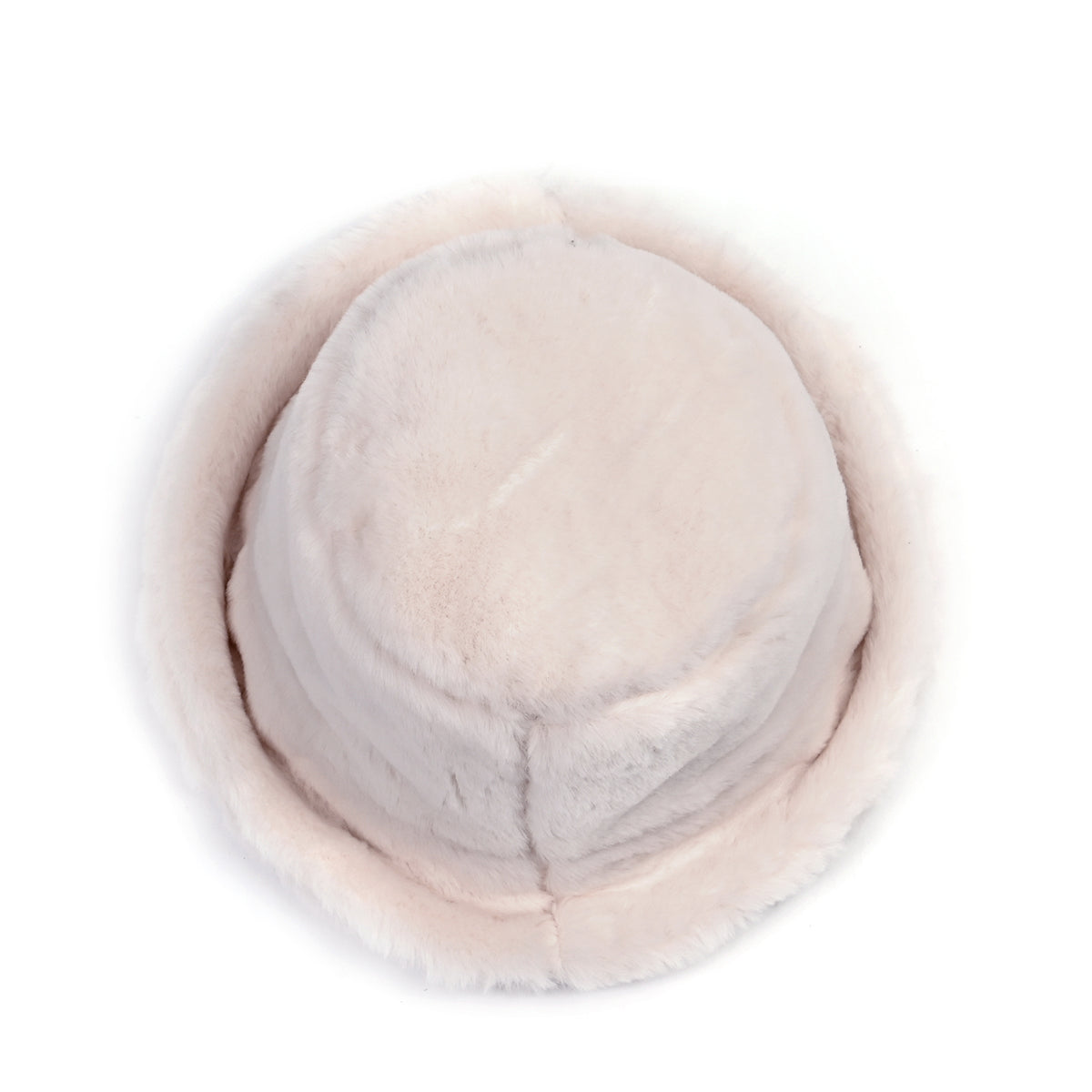 Lightweight and Cozy Faux Fur Bucket Hat (58cm) - White V32514545 4