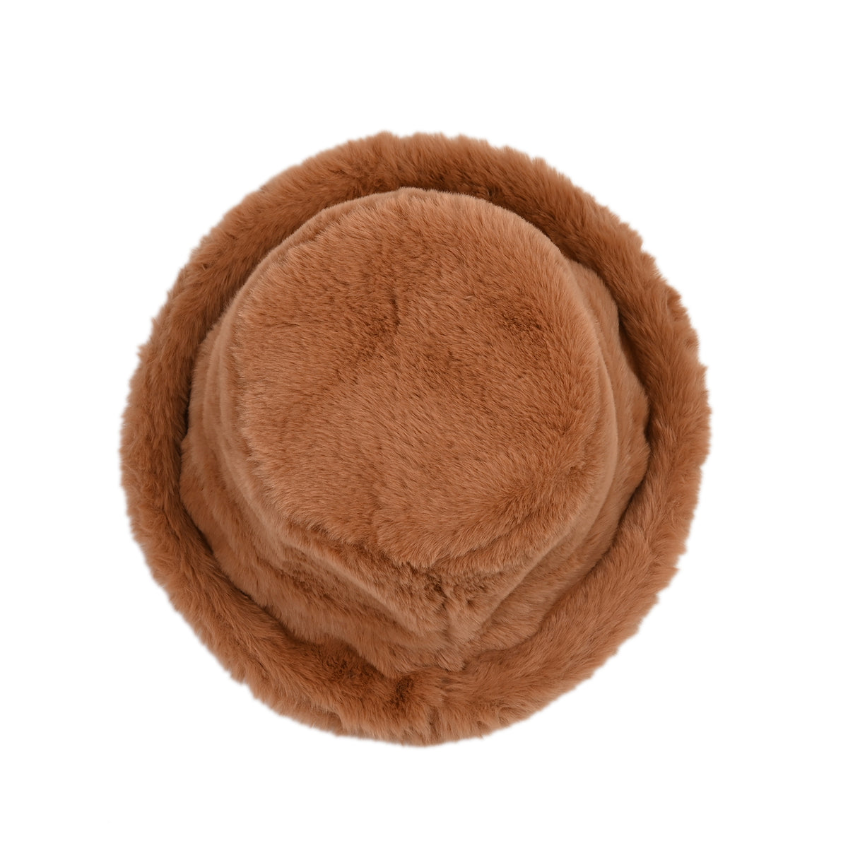 Lightweight and Cozy Faux Fur Bucket Hat (58cm) - Light Brown V32515725 5
