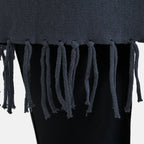 La Marey High Tie Tassel Poncho (One Size 10 to 20) - Dark Grey_7848438_5