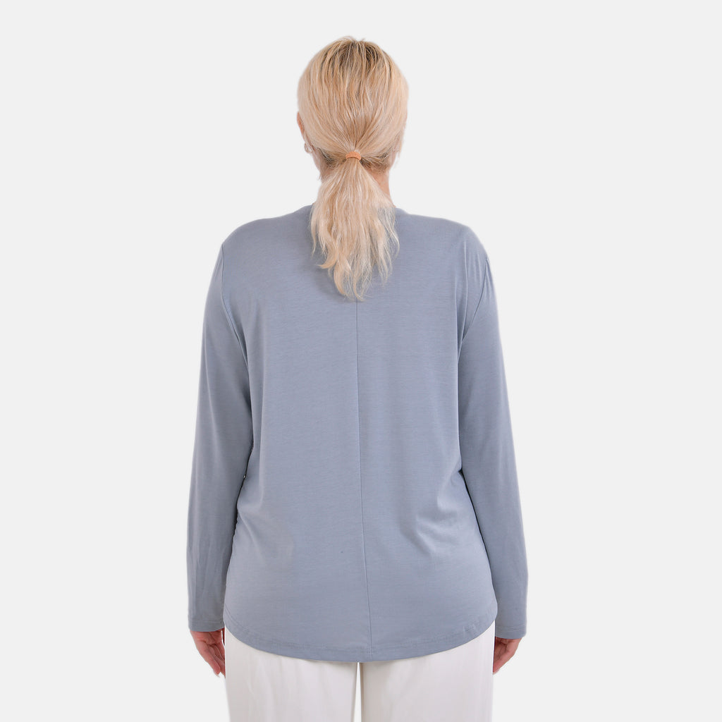 La Marey Sequin Top (Size L) - Grey_7848910_1