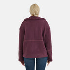 La Marey Borg Jacket with Pockets (Size 16 to 18) - Purple_7850322_1