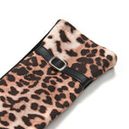 Leopard Print Benie Hat and Gloves Set - Light Brown_7850632_7