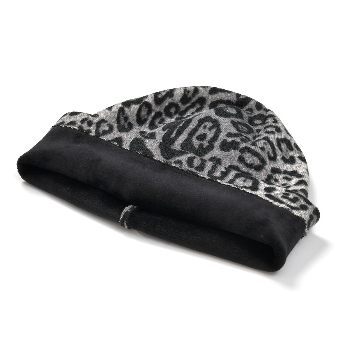 Leopard Print Benie Hat and Gloves Set V32514553 5